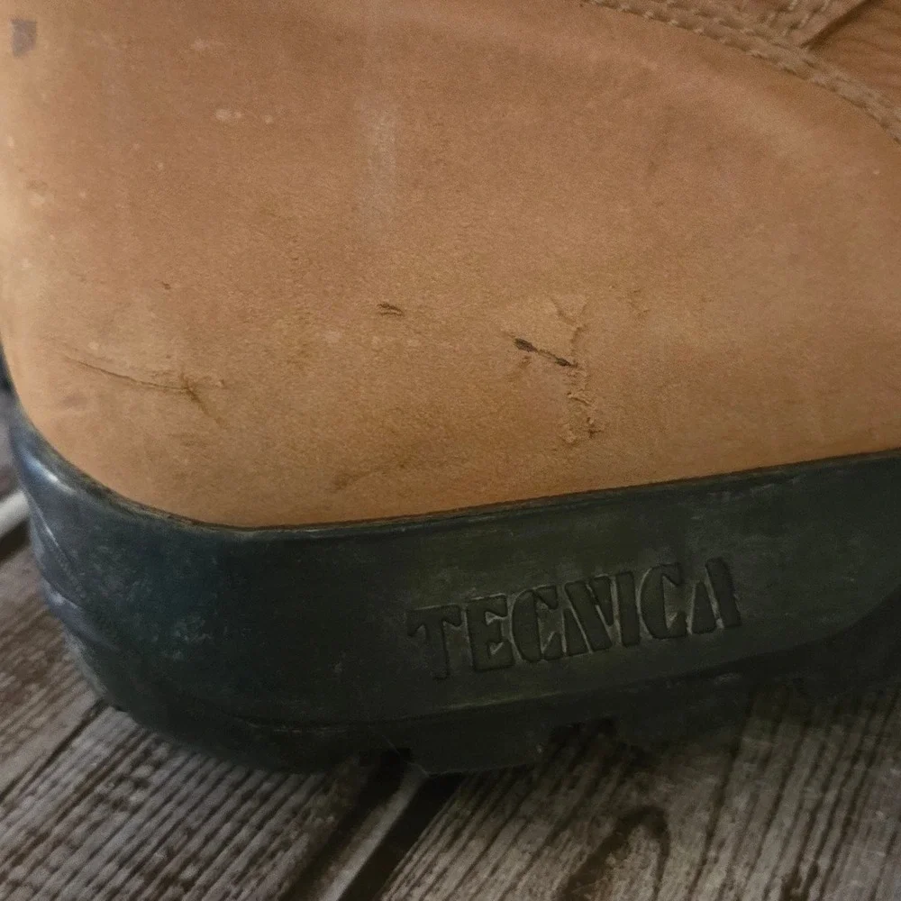 Sz 11.5 M Mens Tecnica Cascata Trekking Hiking Boots Tan Leather Lace Up‎